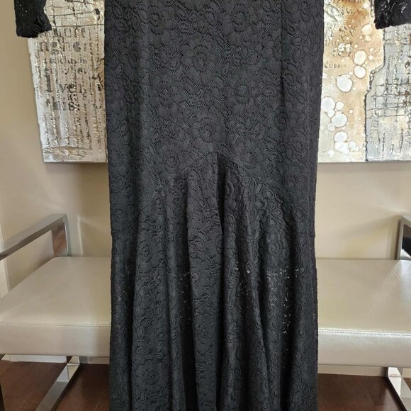 Vintage Simon Chang - Lace High-Low Dress - Picture 8 of 14